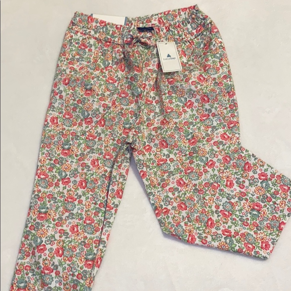 NEW Baby Gap floral pants